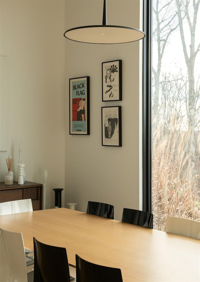 view of dining room