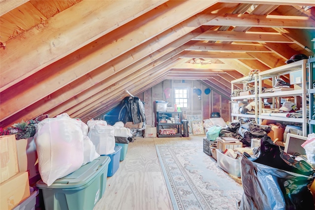 view of attic