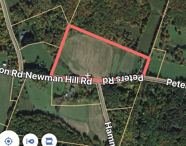 23 Peters Rd, Fremont, NY 12723 - aerial map of property and surrounding area featuring property parcel outlined