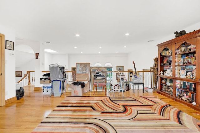 interior space featuring light hardwood / wood-style flooring