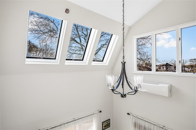 room details featuring a chandelier