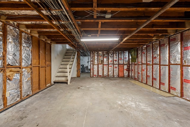 misc room with concrete flooring