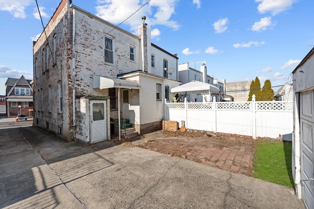 view of rear view of property