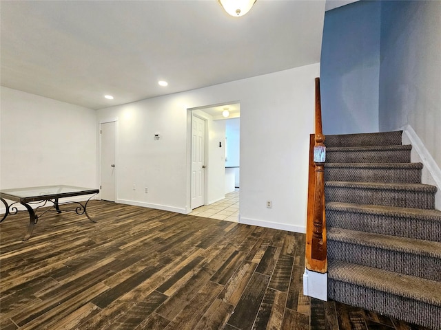 interior space featuring wood-type flooring