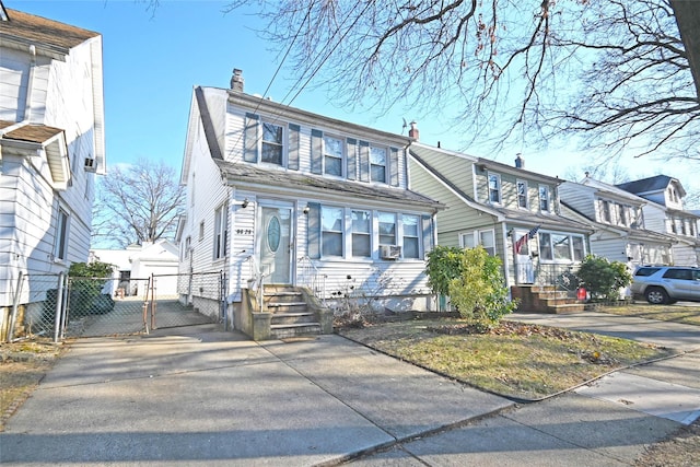 view of property with cooling unit