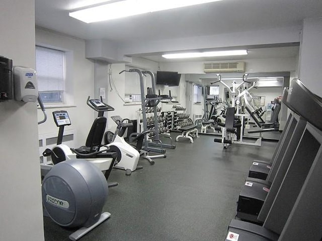 110-45 Queens Blvd Unit 719, Forest Hills, NY 11375 - gym featuring an AC wall unit