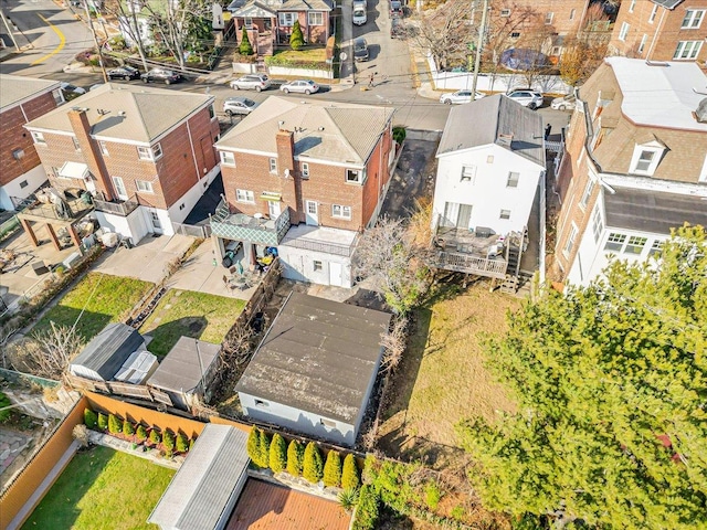 drone / aerial view featuring a residential view