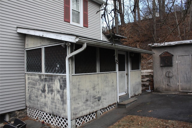 view of horse barn