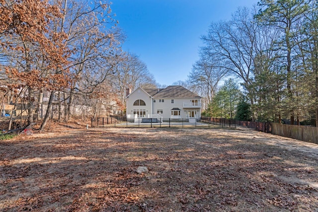 view of rear view of property