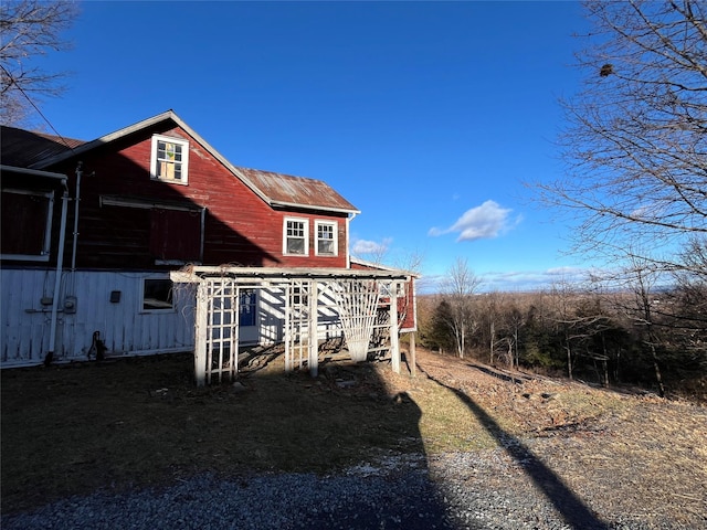 view of property exterior