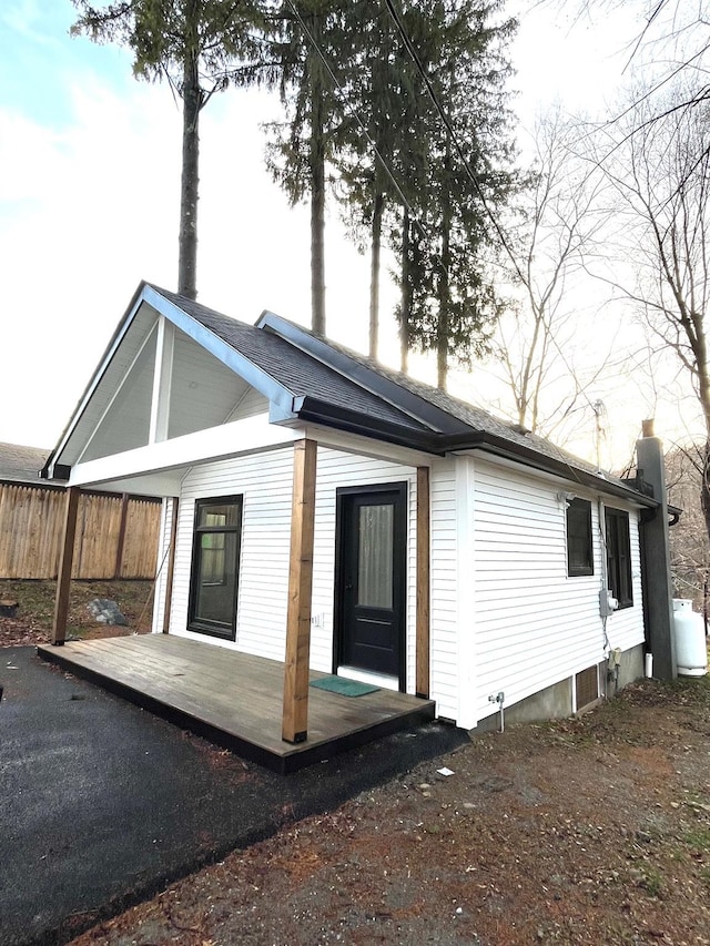 view of rear view of house