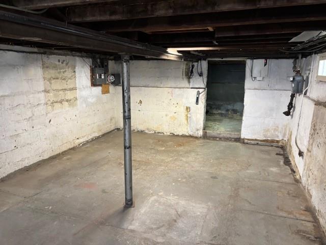 view of basement