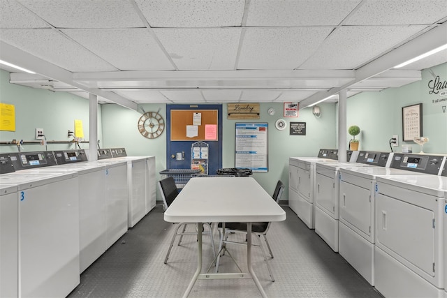 laundry area with separate washer and dryer