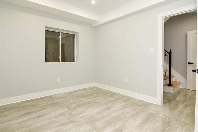 view of tiled empty room