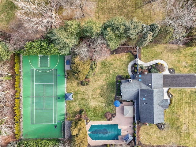 birds eye view of property