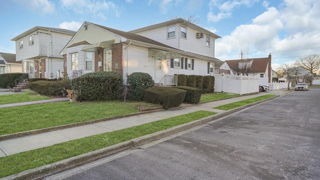 exterior space with a lawn