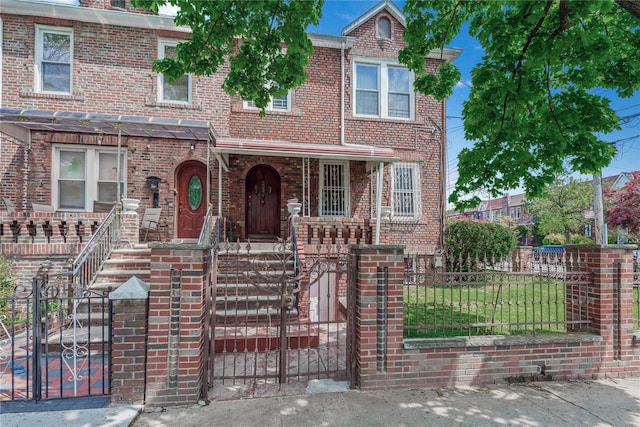 view of front of home with a porch