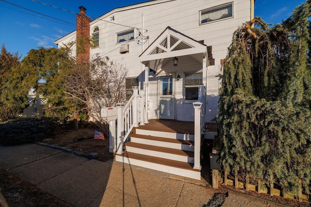 view of rear view of property