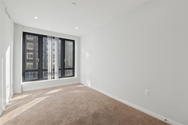 carpeted spare room featuring a healthy amount of sunlight