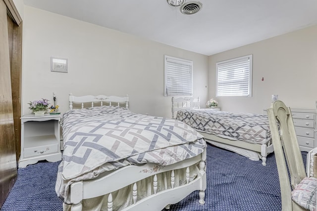 bedroom with carpet floors