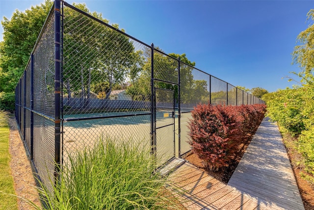 view of tennis court