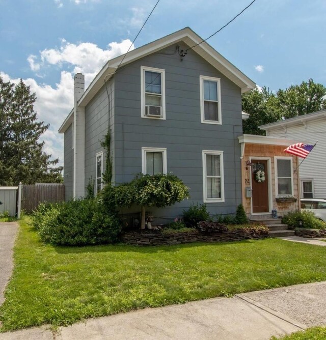 24 Wagner St, Call Listing Agent, NY 13339 - traditional-style house featuring a chimney