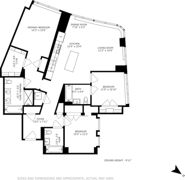 285 W 110th St Unit 2A, New York Manhattan, NY 10026 - property floor plan