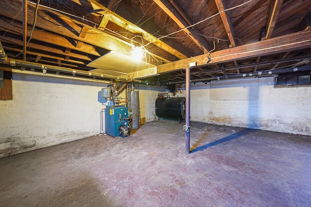 view of basement