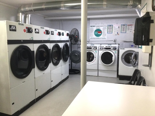 laundry area with washer and clothes dryer