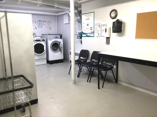 laundry area with separate washer and dryer