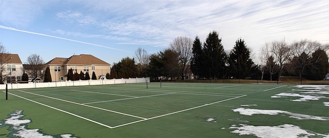 view of tennis court