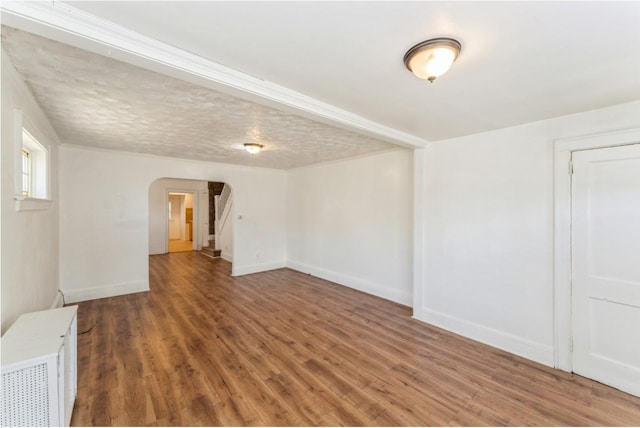 interior space featuring dark hardwood / wood-style floors