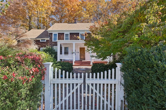 view of front of property