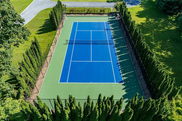 view of tennis court