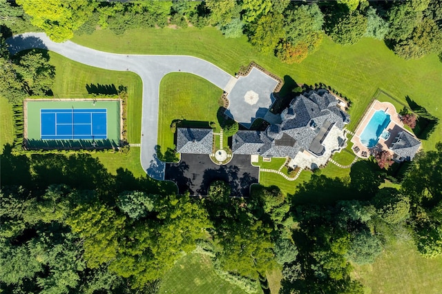 birds eye view of property