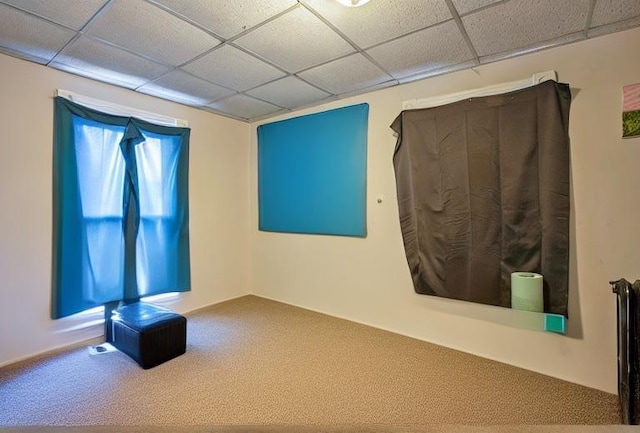 unfurnished room with carpet floors