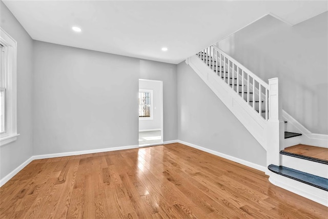 interior space featuring light hardwood / wood-style flooring