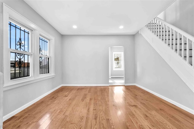 interior space featuring light hardwood / wood-style floors