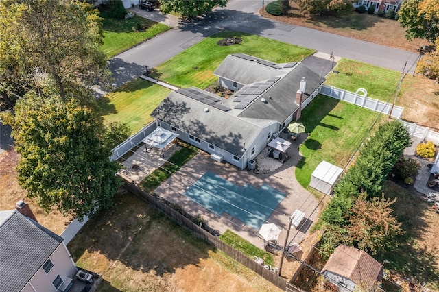 birds eye view of property