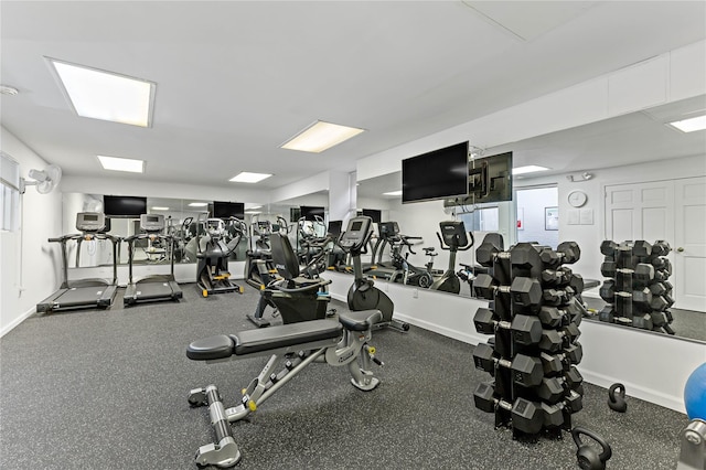 view of workout area