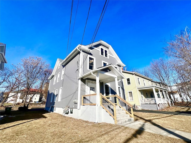 exterior space featuring a porch