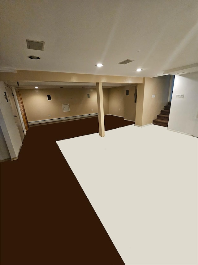 view of basement