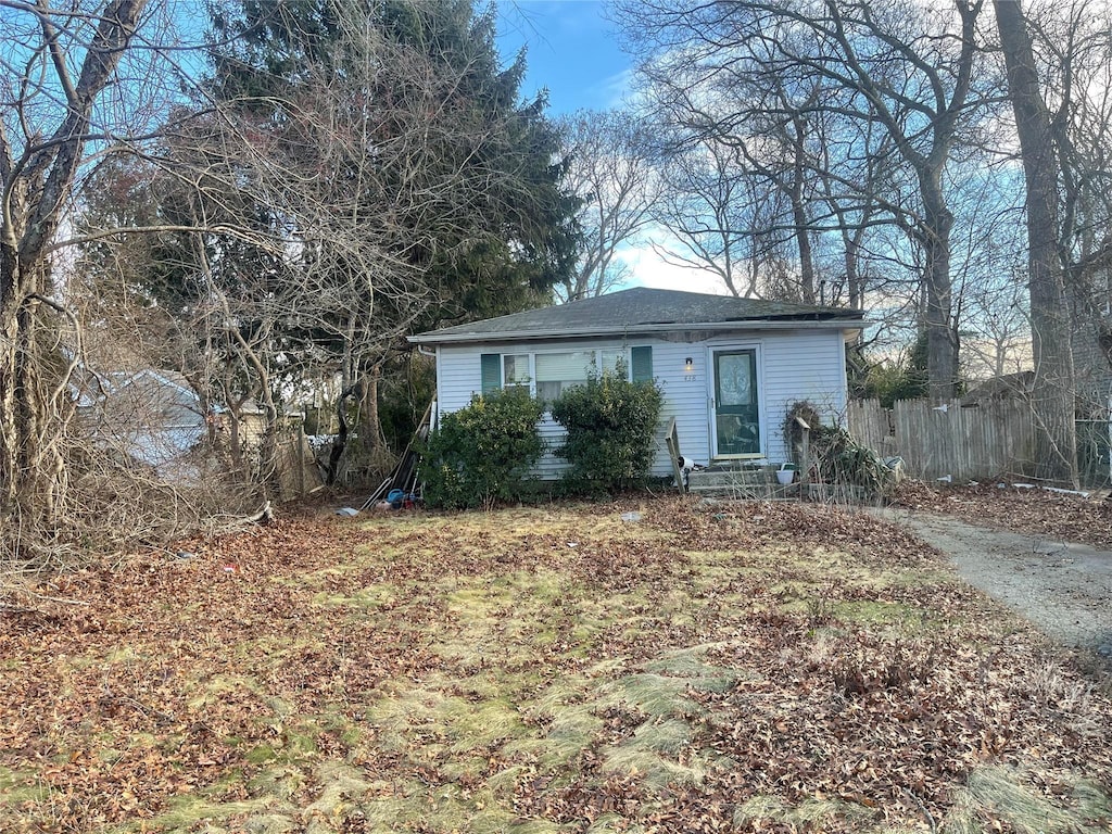 view of front of home