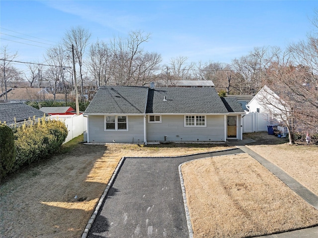 view of back of property