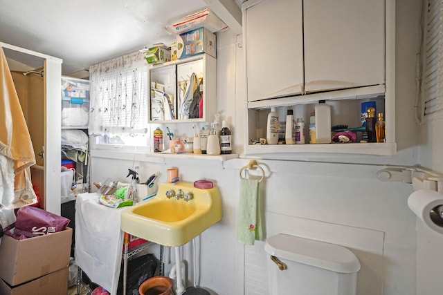 interior space featuring sink