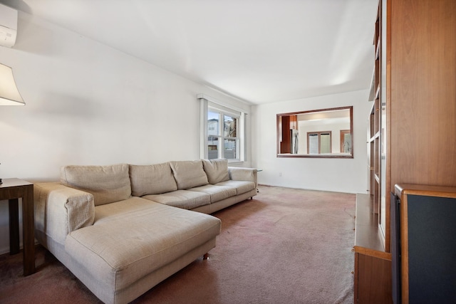 living room with carpet