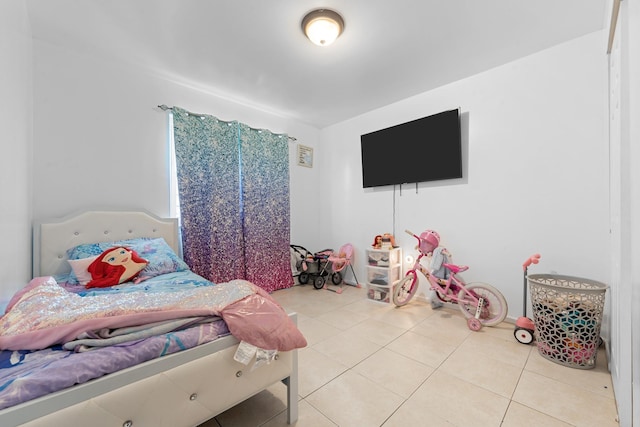 view of tiled bedroom