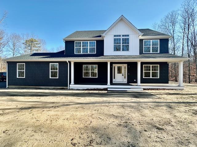 view of front of house with covered porch