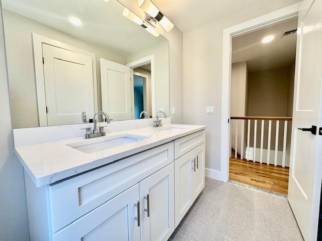 bathroom featuring vanity