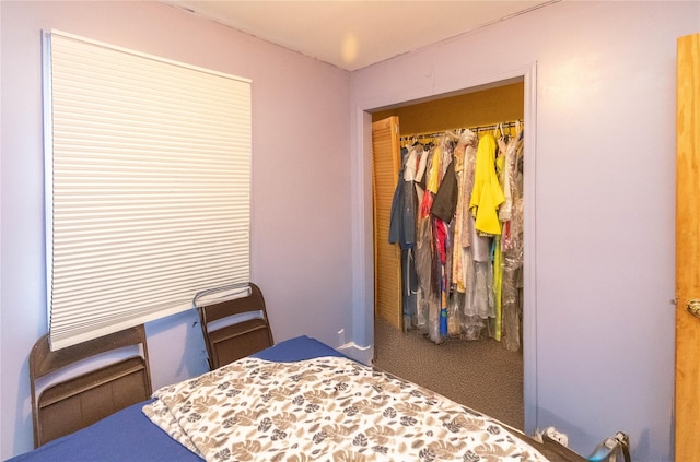 bedroom featuring a closet